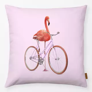 Kissen Flamingo Bike