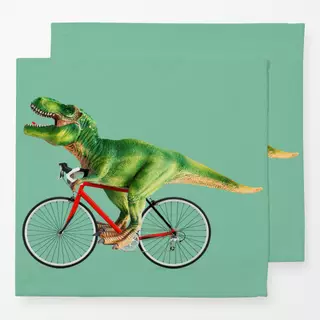 Servietten T-Rex Bike