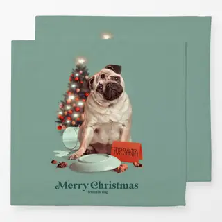Servietten Merry Christmas From The Dog