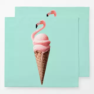 Servietten Flamingo Cone