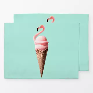 Tischset Flamingo Cone