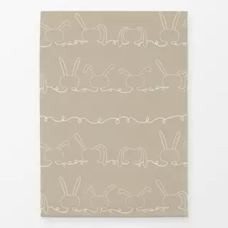 Geschirrtücher Rabbit On The Line Beige