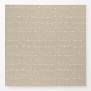 Tischdecke Rabbit On The Line Beige