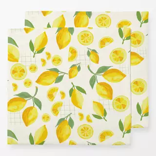 Servietten Yellow Lemon