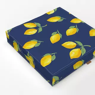 Bodenkissen Lemon Indigo