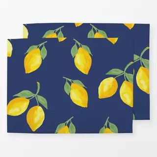 Tischset Lemon Indigo