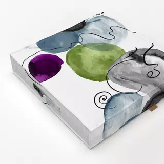 Bodenkissen Abstrakt watercolor