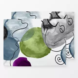 Tischset Abstrakt watercolor