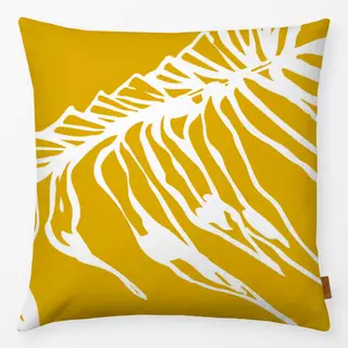 Kissen Parlor Palm Leaf White