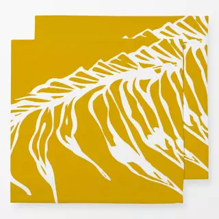Servietten Parlor Palm Leaf White