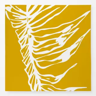 Tischdecke Parlor Palm Leaf White