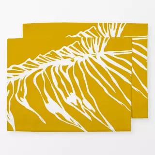 Tischset Parlor Palm Leaf White