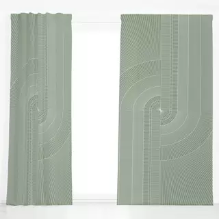 Dekovorhang Behind The Lines-Green