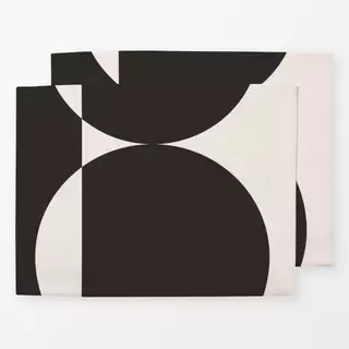 Tischset Geomeform 07 Black&White