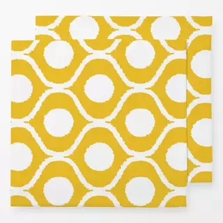 Servietten Boho Ikat 2 Lemon
