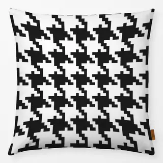 Kissen Pied De Poule Schwarz & Weiss