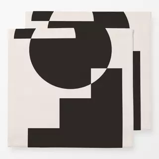 Servietten Geomeform 01 Black&White