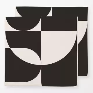 Servietten Geomeform 08 Black&White