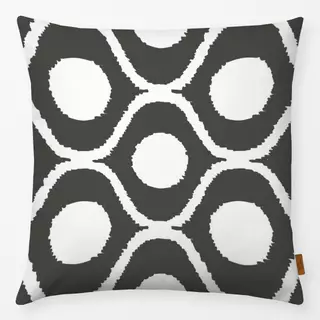 Kissen Boho Ikat 2 Black Olive