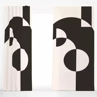 Dekovorhang Geomeform 04 Black&White