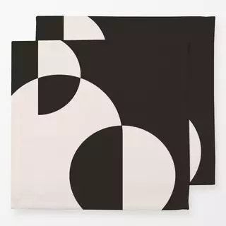 Servietten Geomeform 04 Black&White
