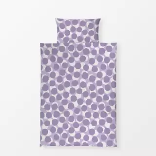Bettwäsche Polka Dots 6 Lilalaune