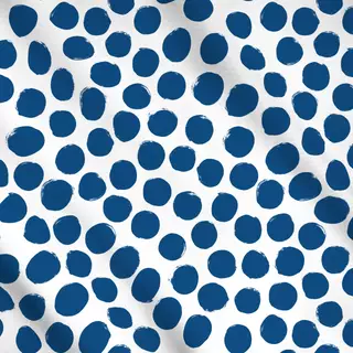 Meterware Polka Dots 5 Blau Punkte