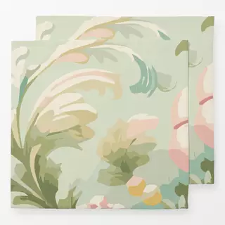 Servietten Botanischer Barock Blätter 1