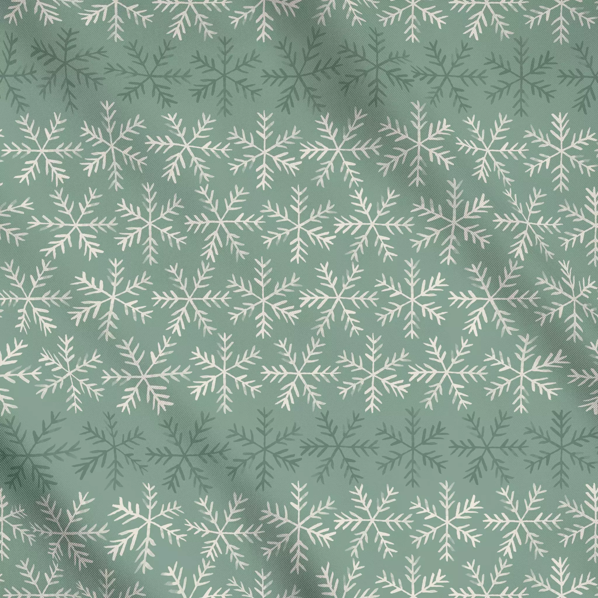 Meterware Winterzauber Schneegestöber 4 - Weihnachten, Winter - von „Primus Pattern"; Schneeflocken, Weihnachten, Winter, Sa...