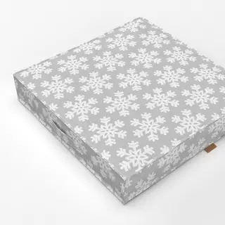 Bodenkissen Winterzauber Schneekristall 2
