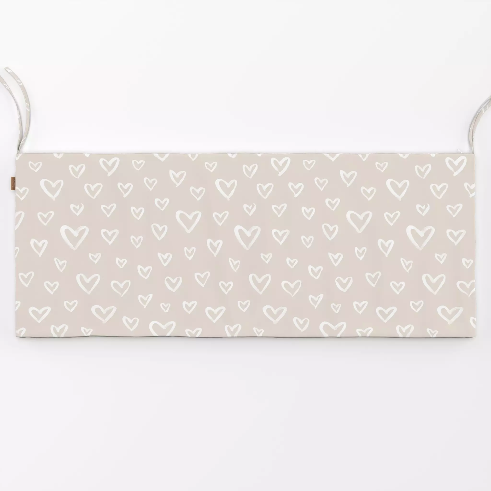 Bankauflage Herz'l 3 - Liebe, Romantik & Pride, Anlässe - von „Primus Pattern"; Sand, Love, Self Love, Herzen, Valentinstag,...