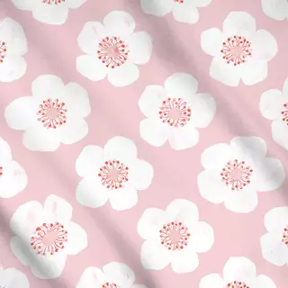 Meterware Erdbeeren Blüten 1
