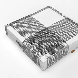 Bodenkissen Karo Mania Linien 1