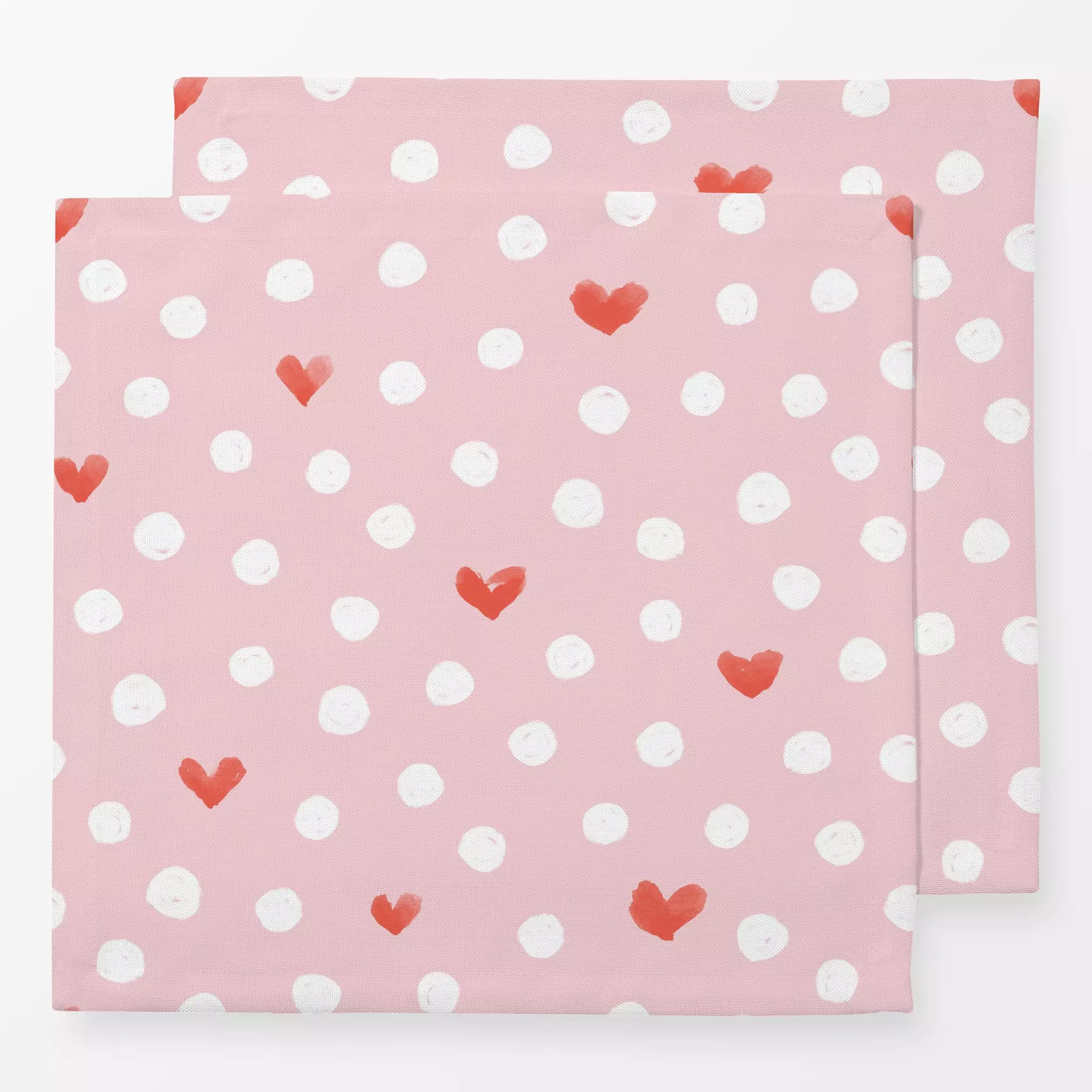 Servietten Dots Lover 2 - Liebe, Romantik & Pride, Anlässe - von „Primus Pattern"; Punkte, Herzen, Valentinstag, Dots, Herz,...