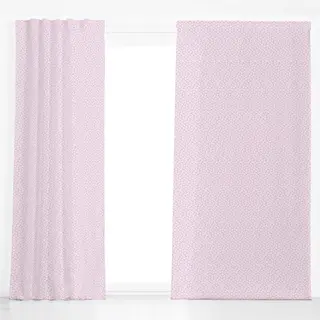 Dekovorhang Bloom Blumen Beige Lila