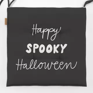 Sitzkissen Happy Spooky Halloween dunkel