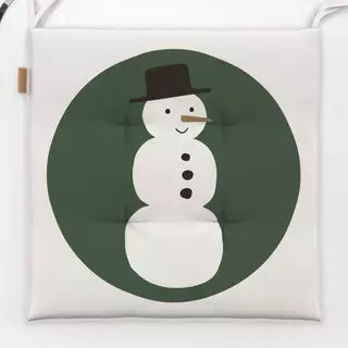 Sitzkissen Snowman dark green