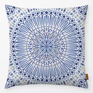 Kissen Mandala blau