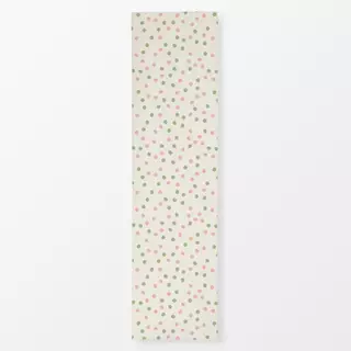 Tischläufer Punkte beige grün rosa