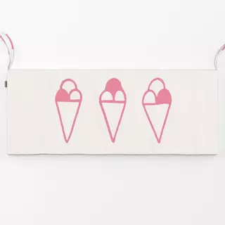 Bankauflage Ice Cream pink beige panel