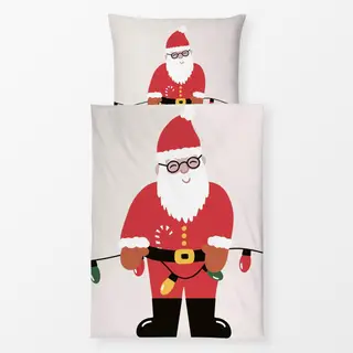 Bettwäsche Santa Weihnachten Wendekissen