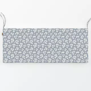 Bankauflage Cute Blossoms naturals blau