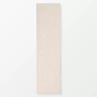 Tischläufer Herzen Muster beige rosa