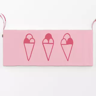 Bankauflage Ice Cream pink panel