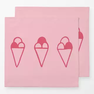 Servietten Ice Cream pink panel
