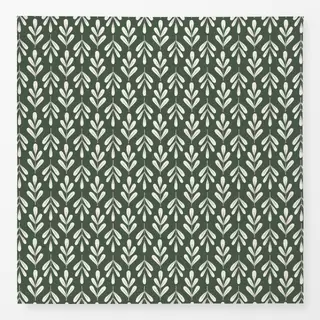 Tischdecke Winter Floral beige dark green