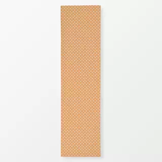 Tischläufer Herzen Muster gelb beige