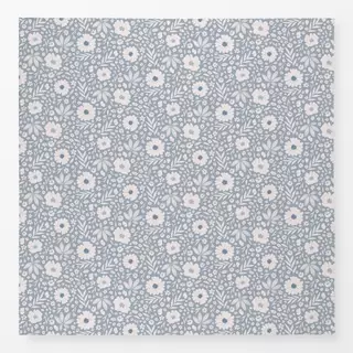 Tischdecke Olivia Blumen naturals blau