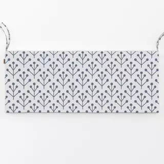 Bankauflage Berry Twig blau hellgrau