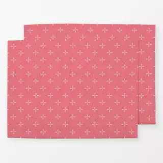 Tischset Flower Geo pink rosa
